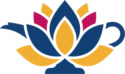 Стилизованный логотип Oriflame для восточной парфюмерии, чистый современный дизайн без текста.